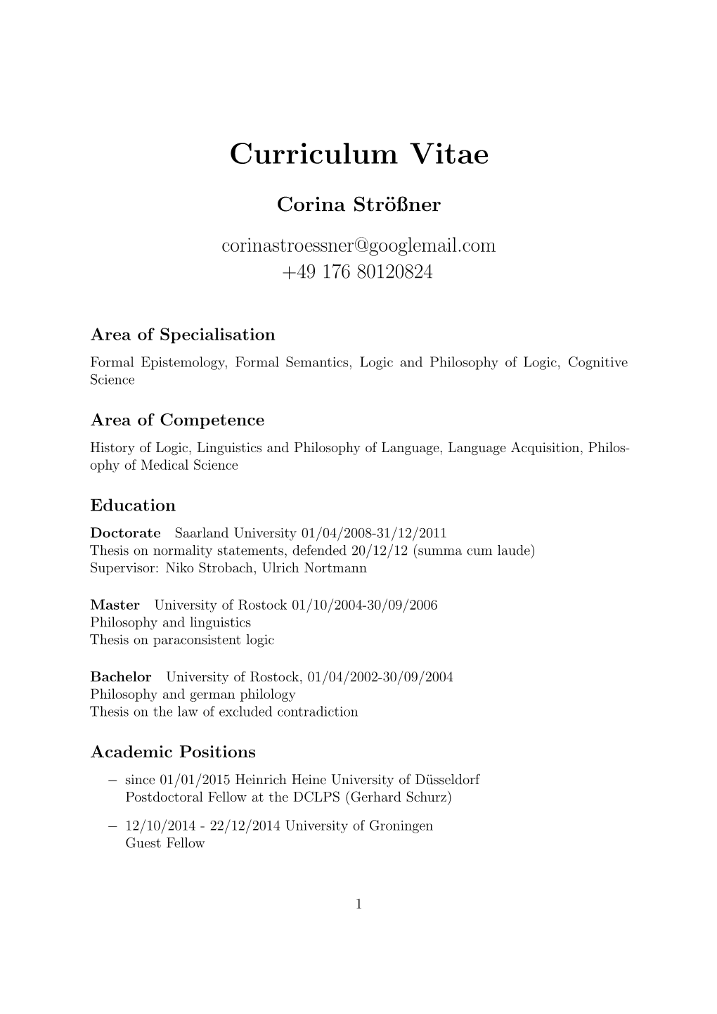 Curriculum Vitae