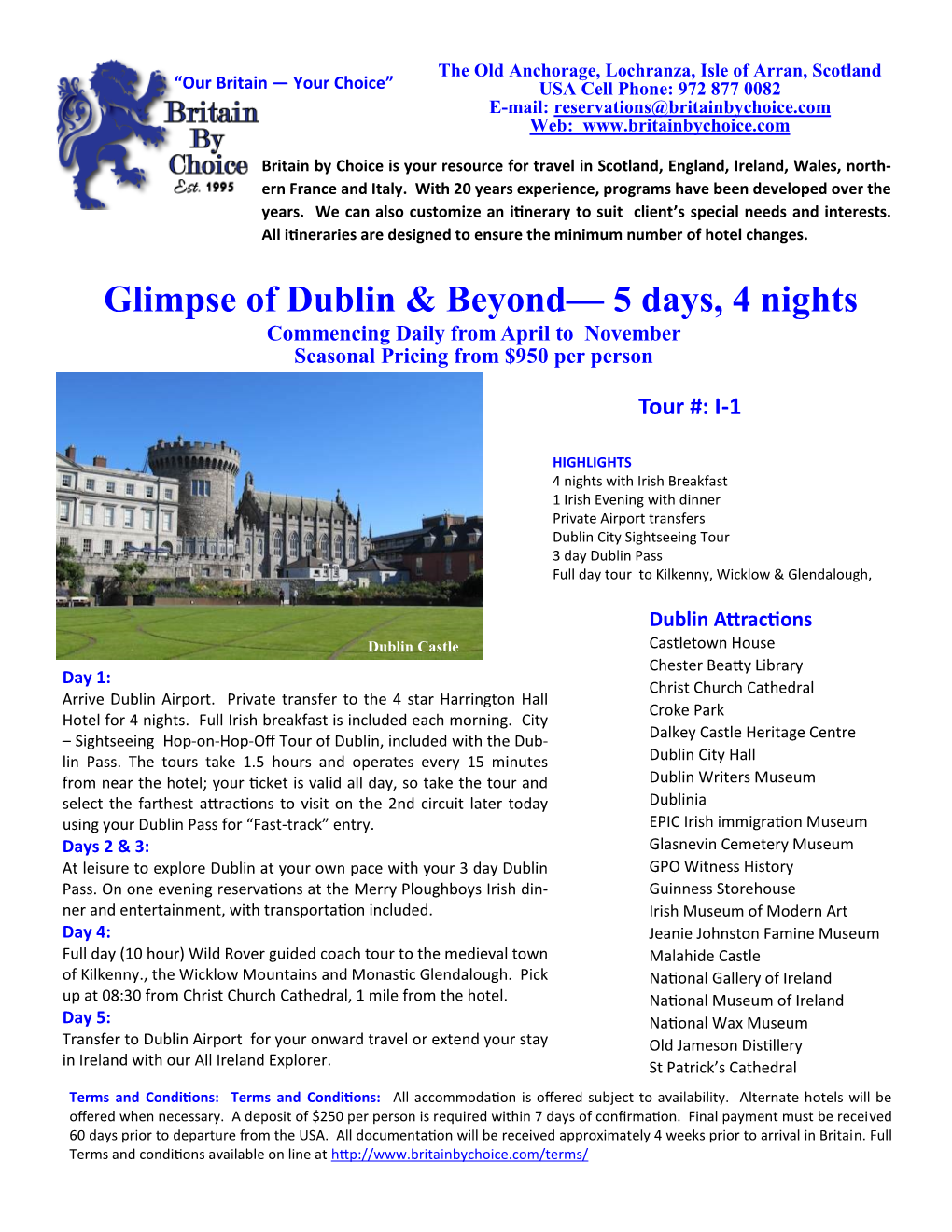 Glimpse of Dublin & Beyond