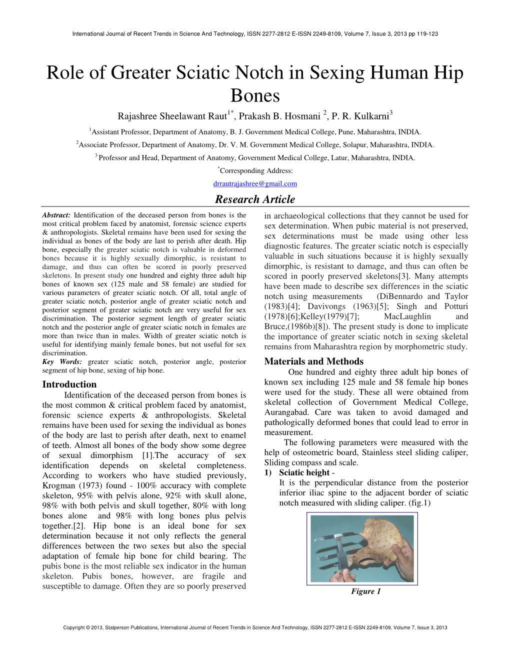 Role of Greater Sciatic Notch in Sexing Human Hip Bones