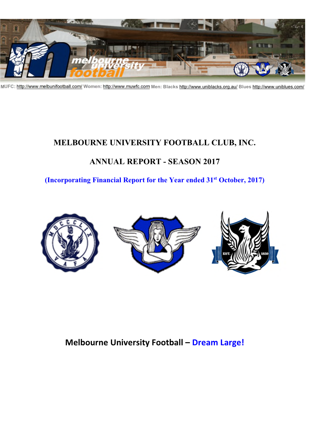 Melbourne University Football Club, Inc