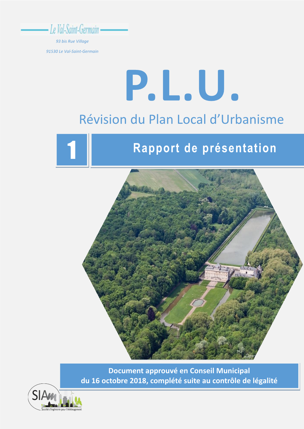 1. Rapport De Présentation Suite Contrôle De Légalité