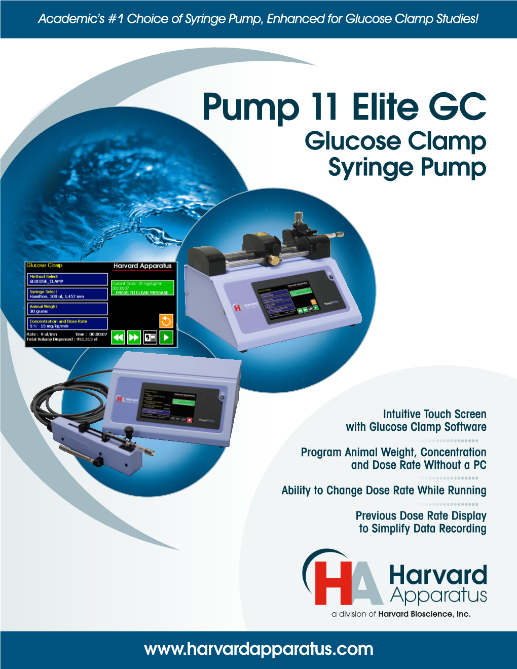 Pump 11 Elite GC Glucose Clamp Syringe Pump