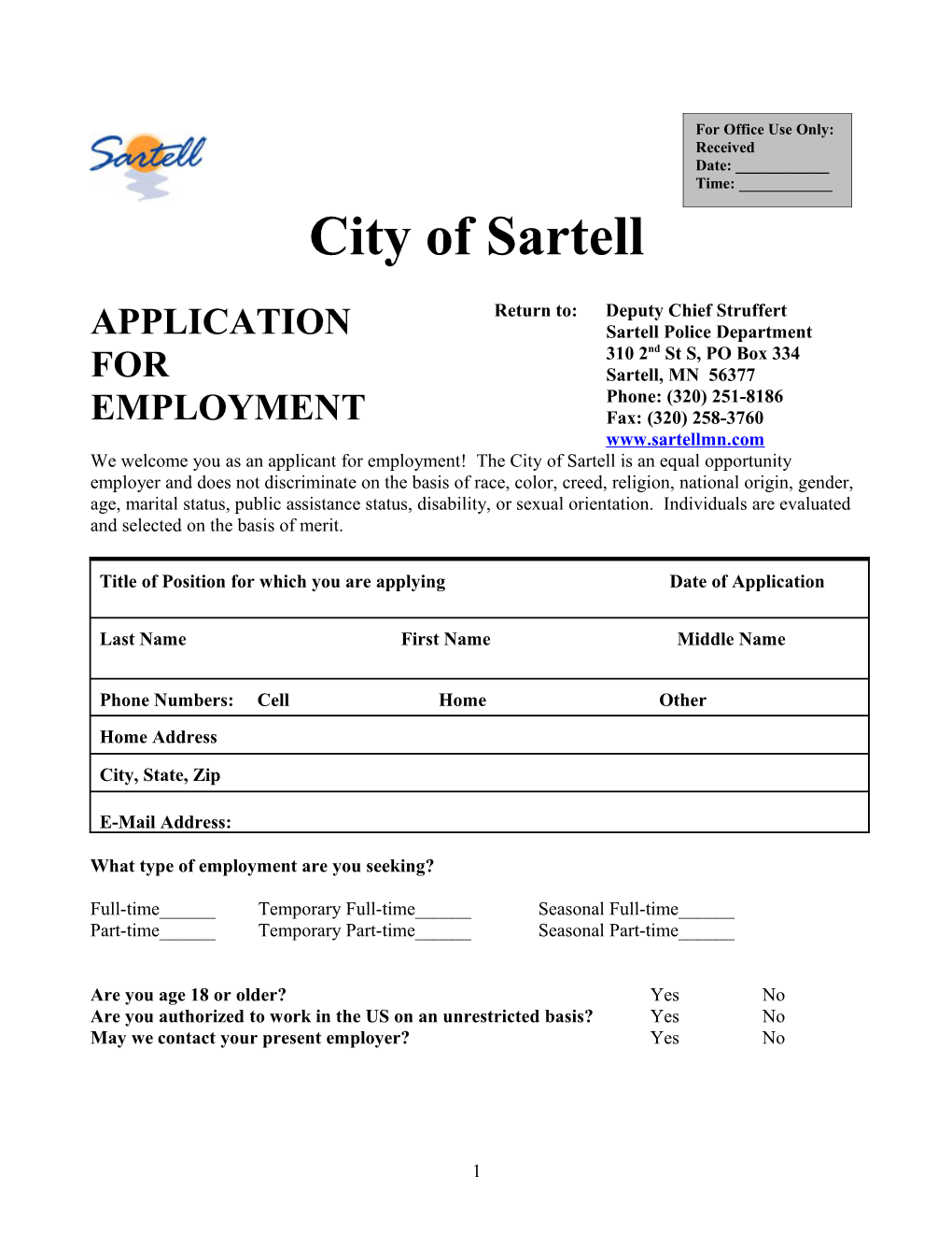 City of Sartell