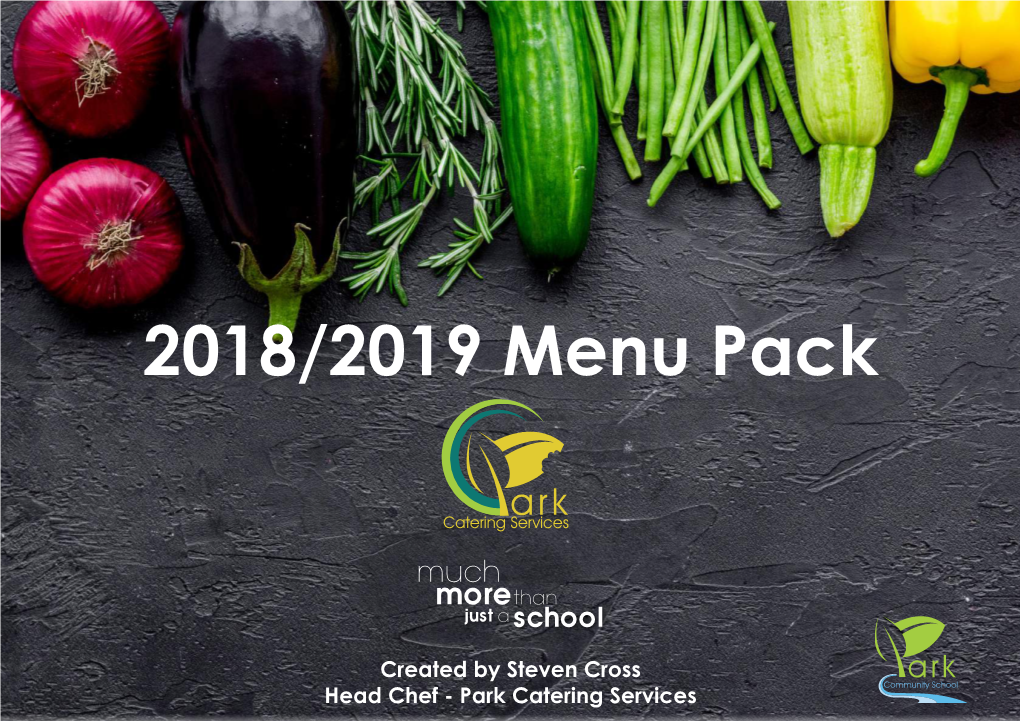 2018/2019 Menu Pack