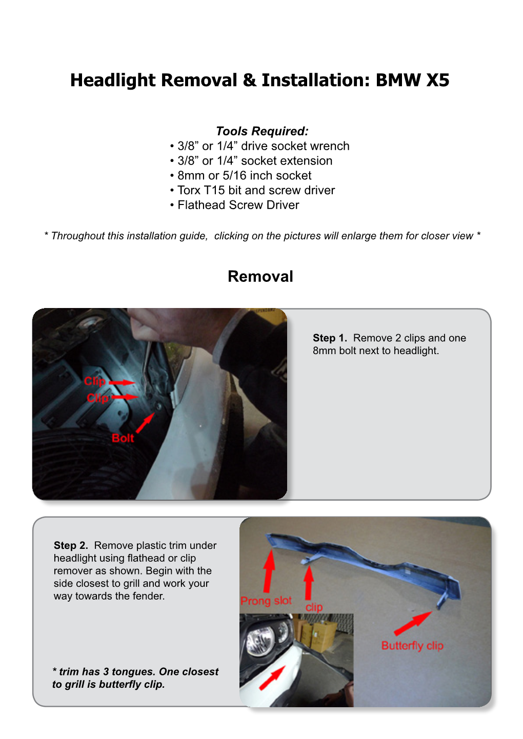 Headlight Removal & Installation: BMW X5