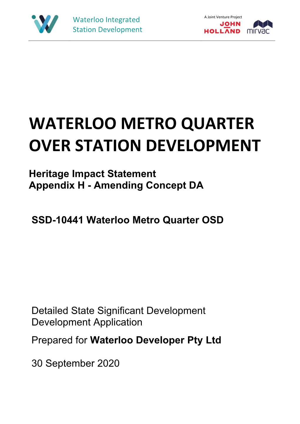 Waterloo Metro Quarter Over Station Development