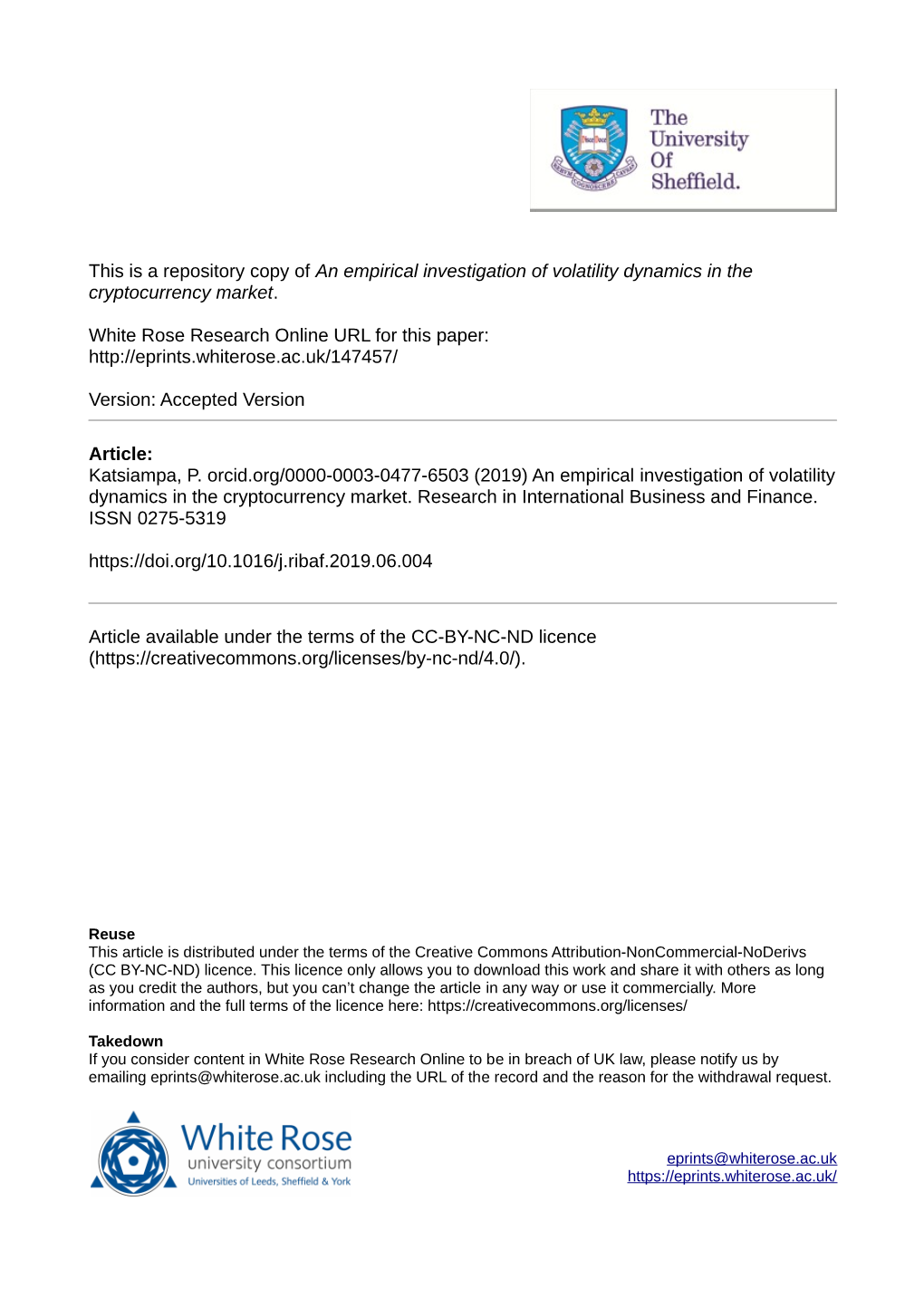 An Empirical Investigation of Volatility Dynamics in the Cryptocurrency Market