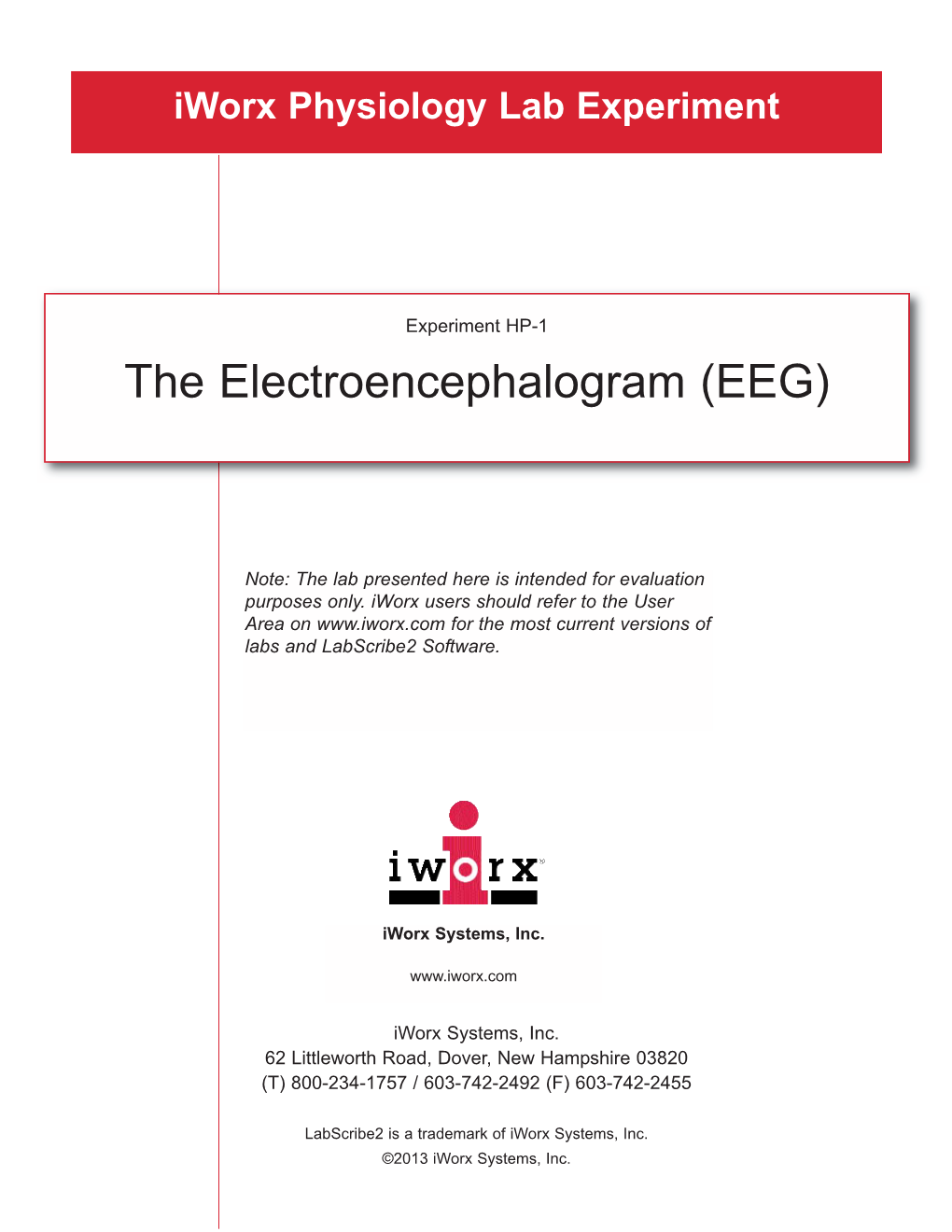 The Electroencephalogram (EEG)