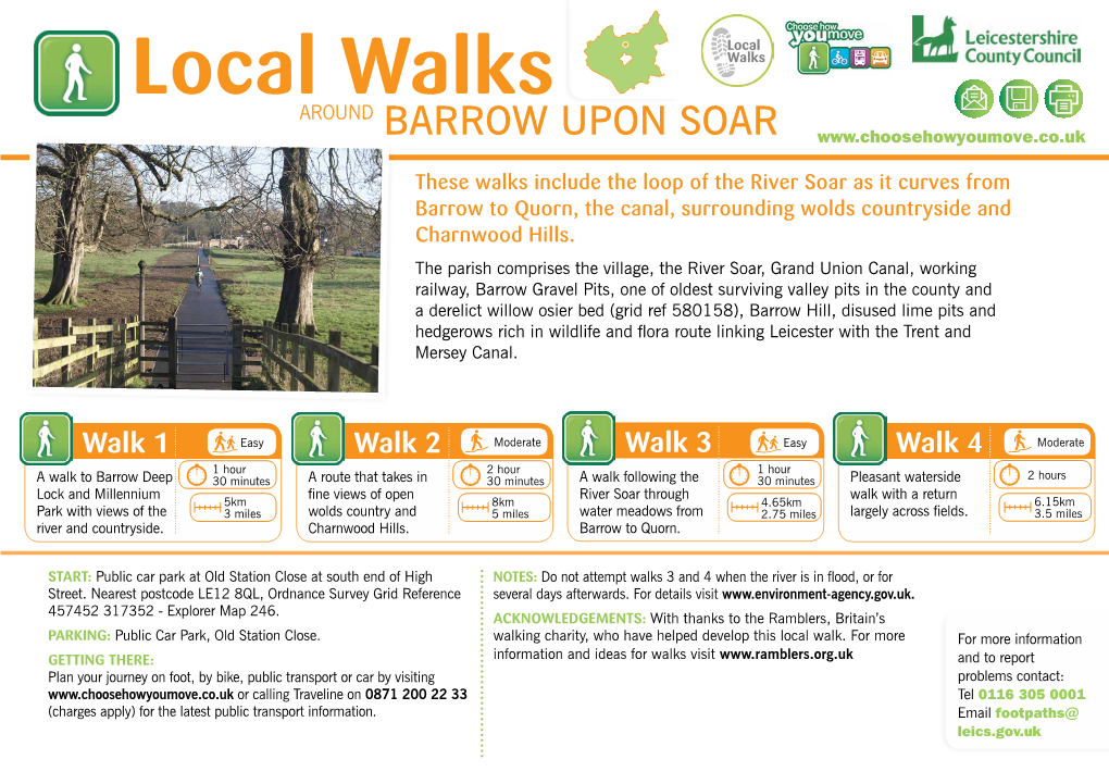 Barrow Upon Soar Local Walks