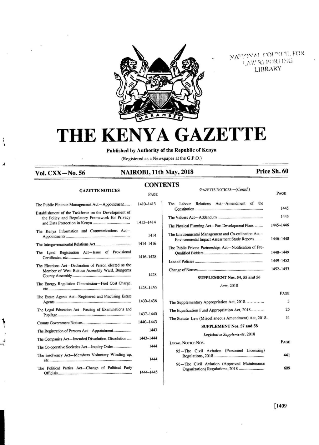 The Kenya Gazette