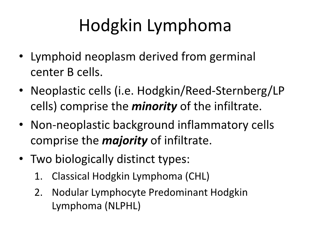 Hodgkin Lymphoma