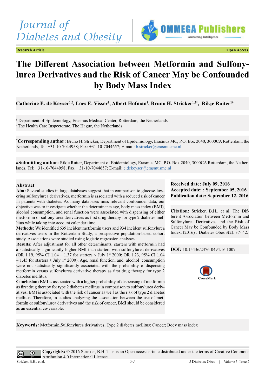 Journal of Diabetes and Obesity