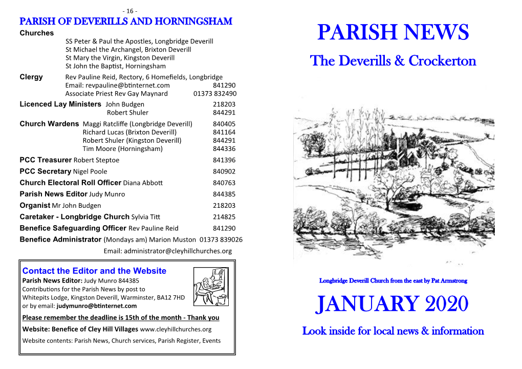 Parish News January 2020