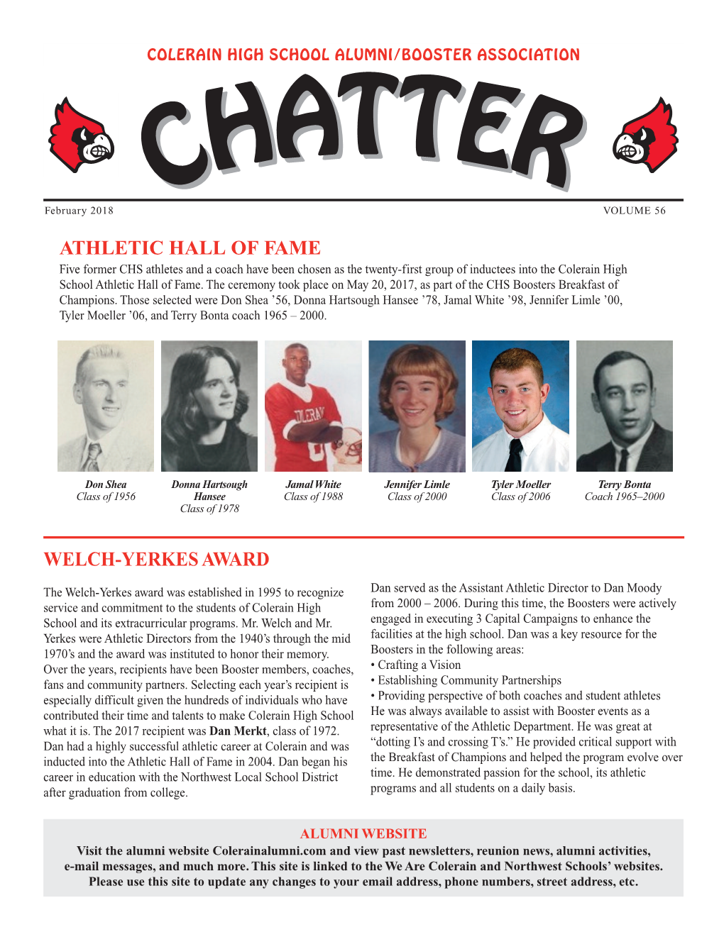 Athletic Hall of Fame Welch-Yerkes Award