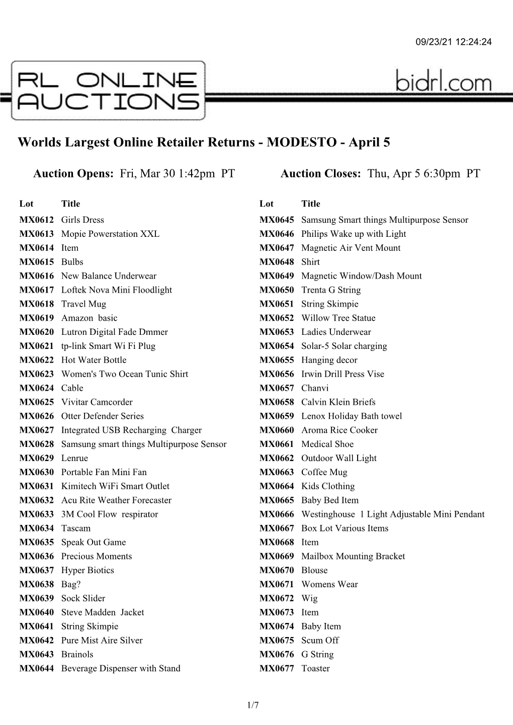 Worlds Largest Online Retailer Returns - MODESTO - April 5