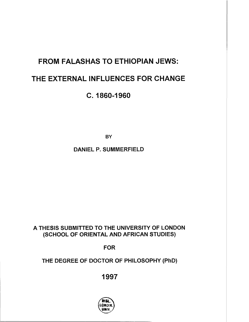 From Falashas to Ethiopian Jews