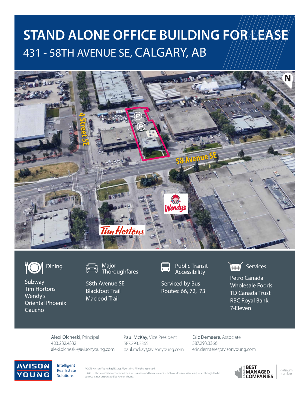 Stand Alone Office Building for Lease 431 - 58Th Avenue Se, Calgary, Ab