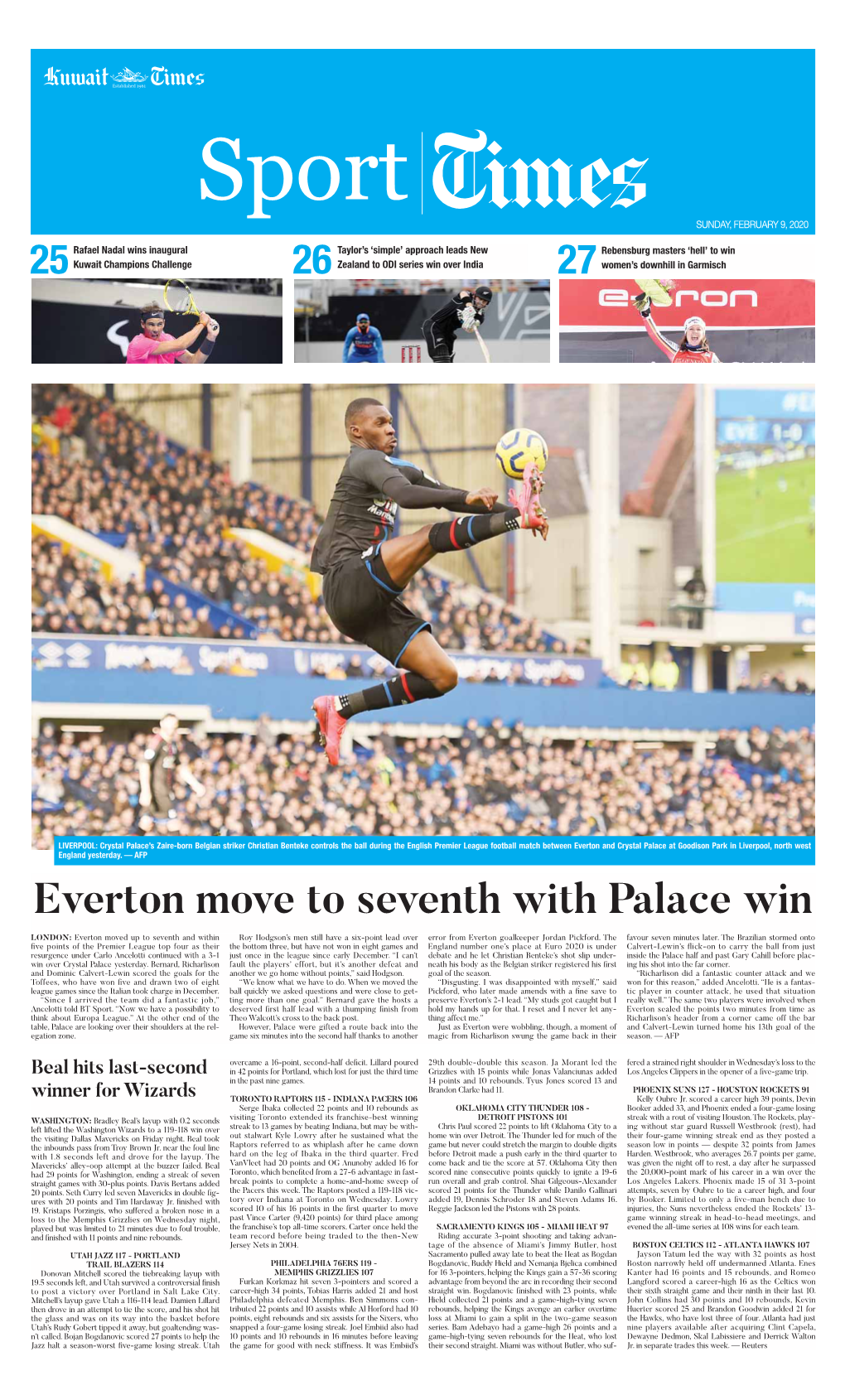 Everton Move to Seventh with Palace Win