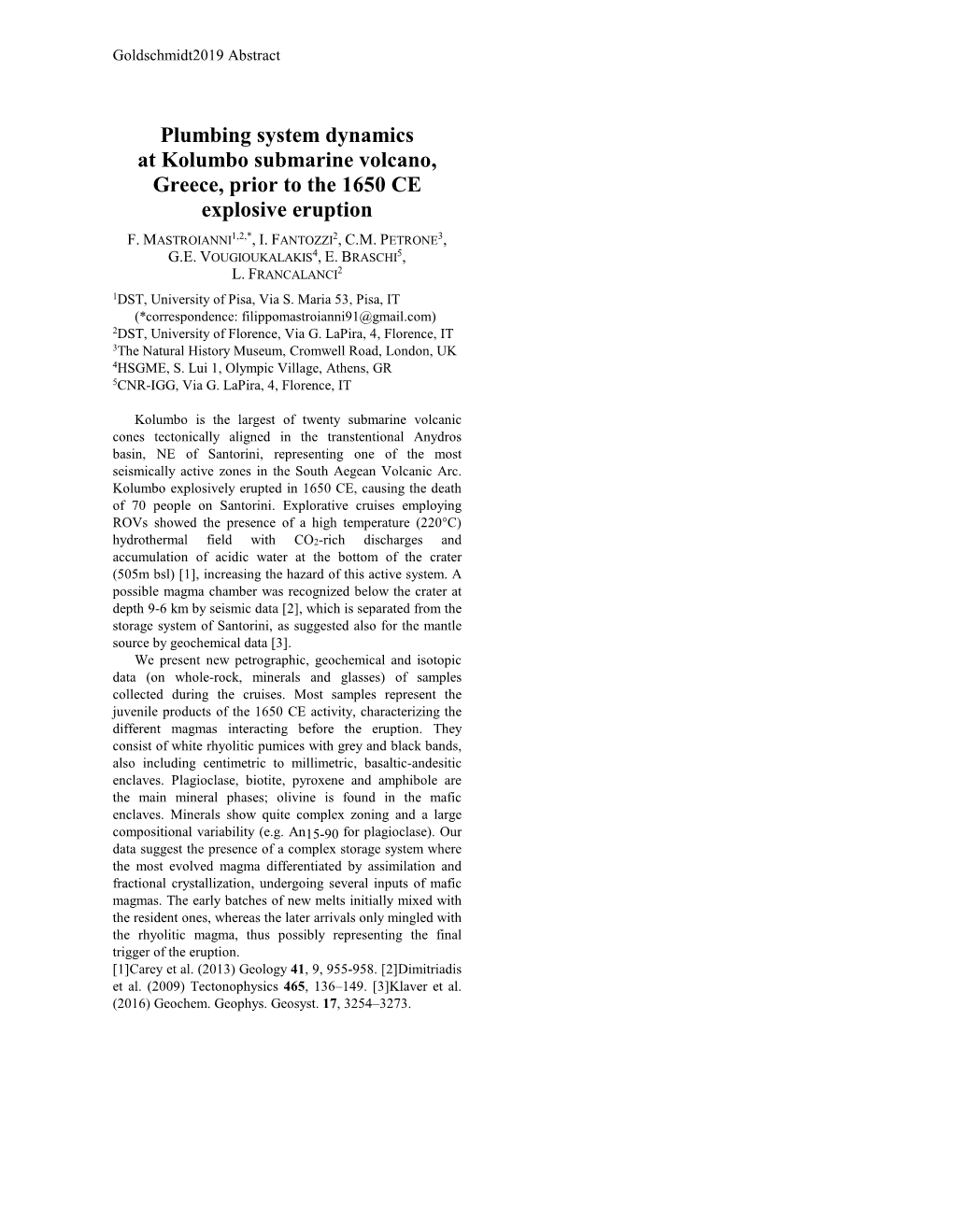 Plumbing System Dynamics at Kolumbo Submarine Volcano, Greece, Prior to the 1650 CE Explosive Eruption