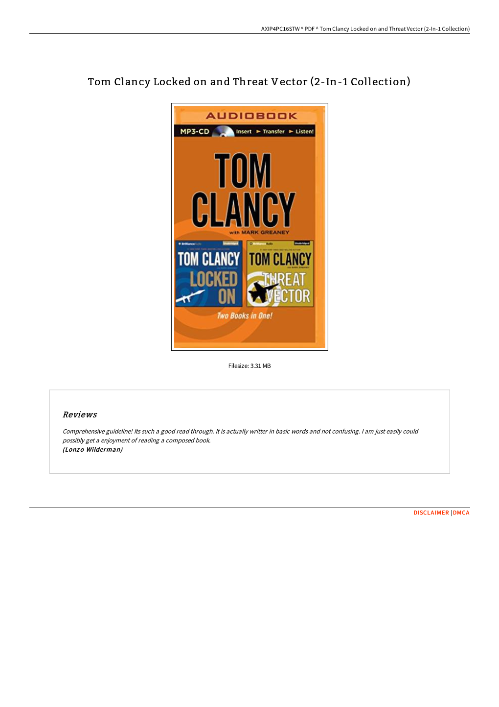 Read Book &gt; Tom Clancy Locked on and Threat Vector