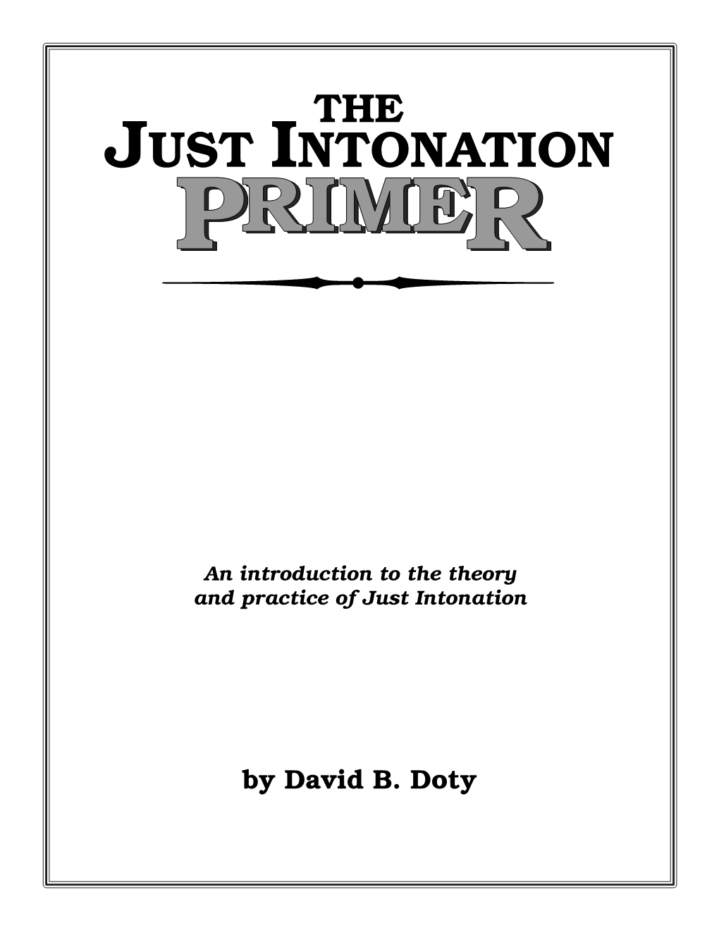 Download the Just Intonation Primer