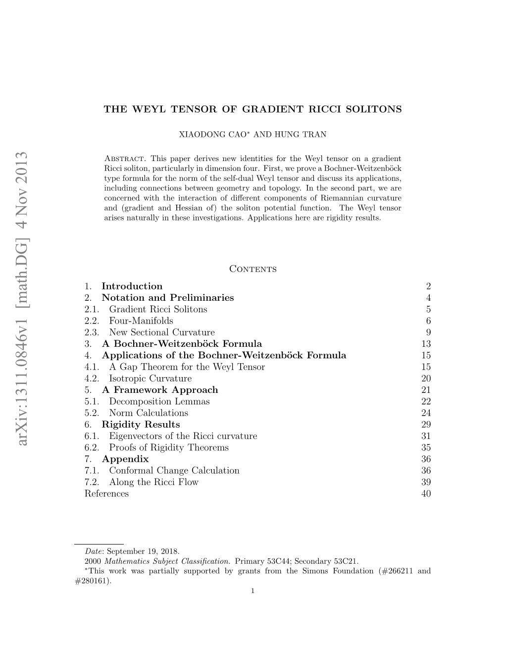 The Weyl Tensor of Gradient Ricci Solitons