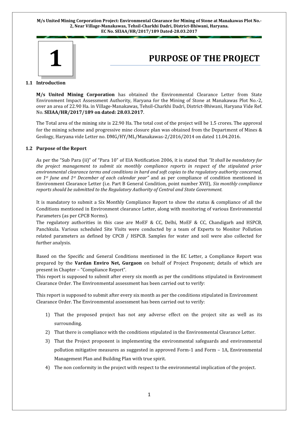 June 2017 As Per EC Conditions