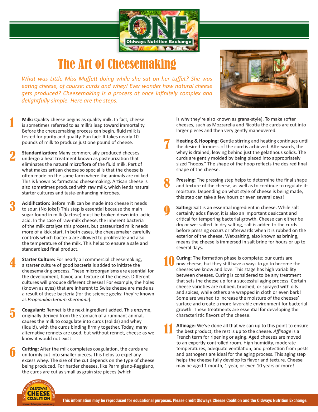 The Art of Cheesemaking
