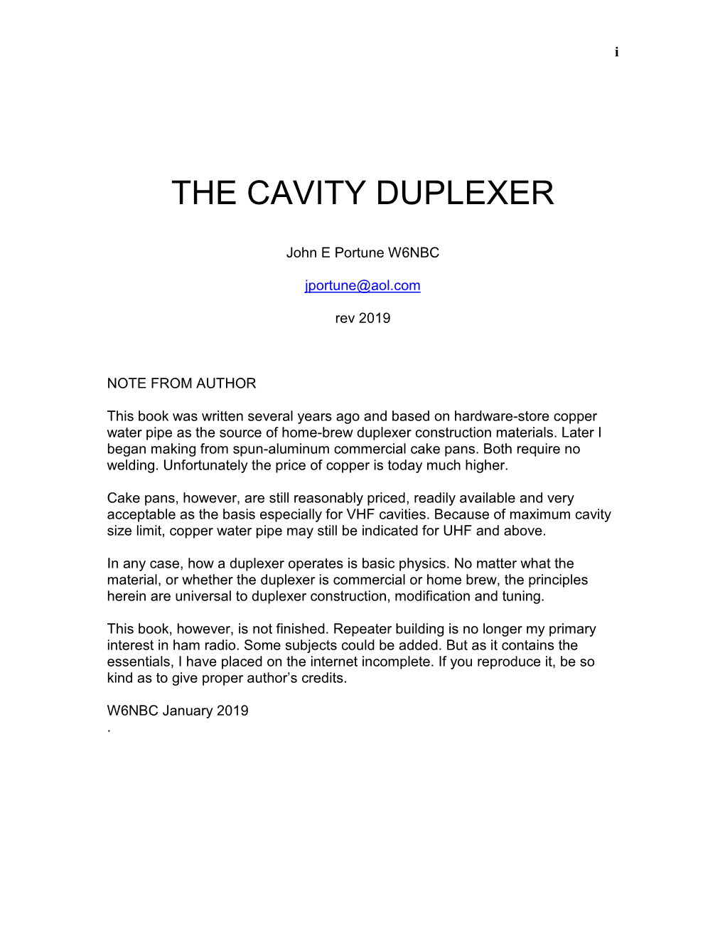 Understanding the Cavity Duplexer
