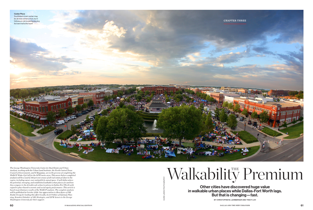 Walkability Premium