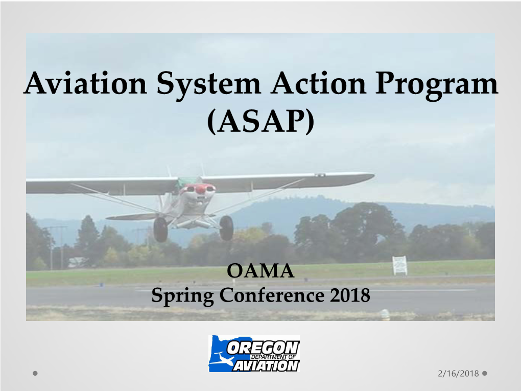 Aviation System Action Program (ASAP)