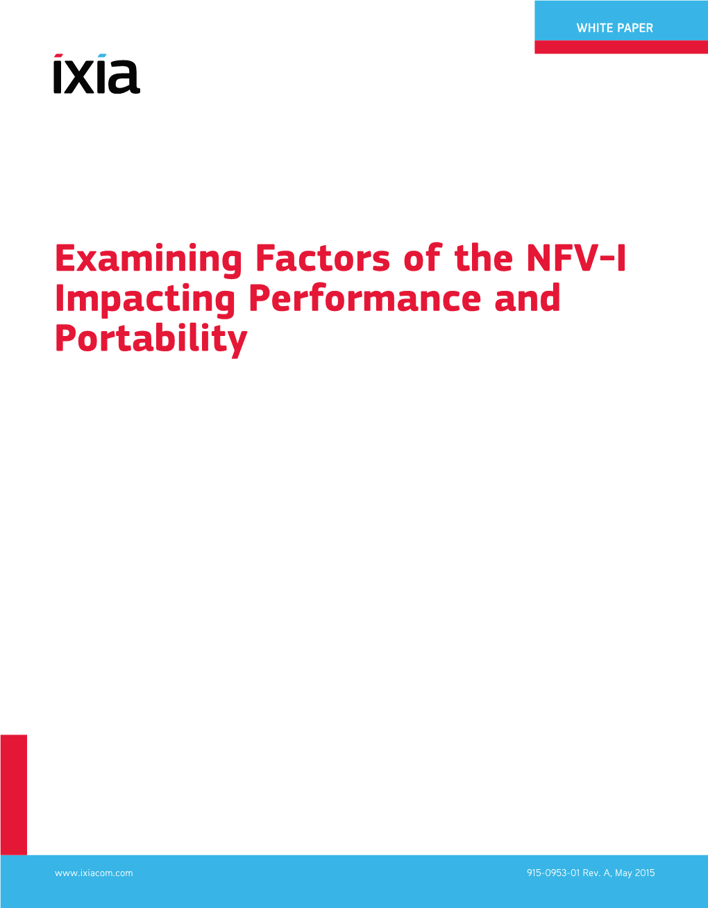 Examining Factors of the NFV-I Impacting Performance and Portability