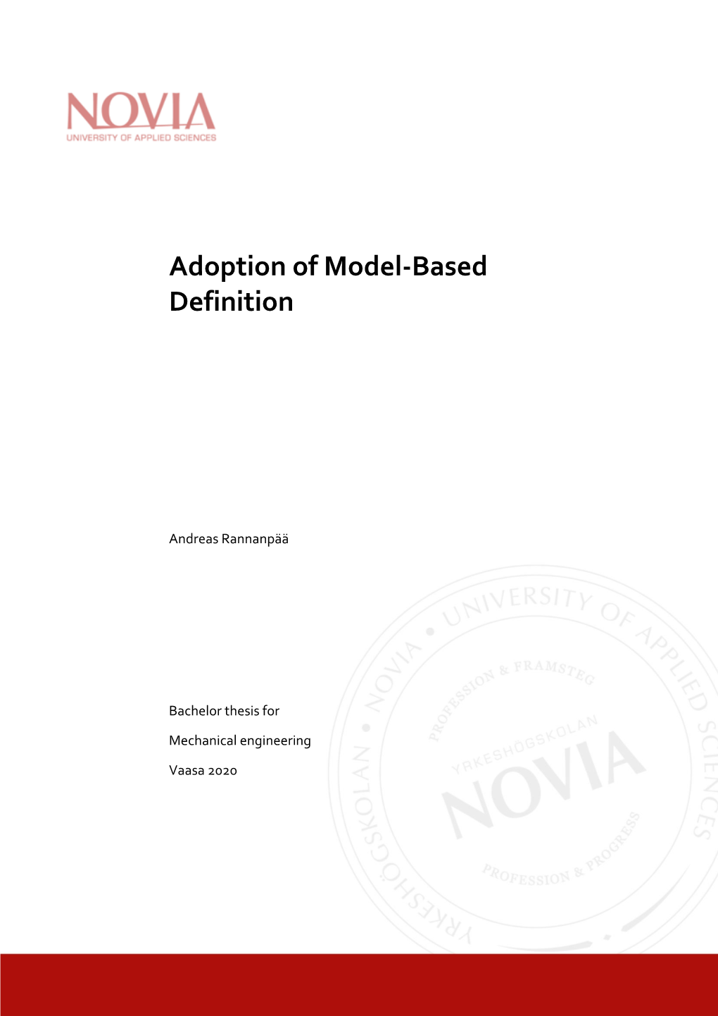 Adoption of Model-Based Definition