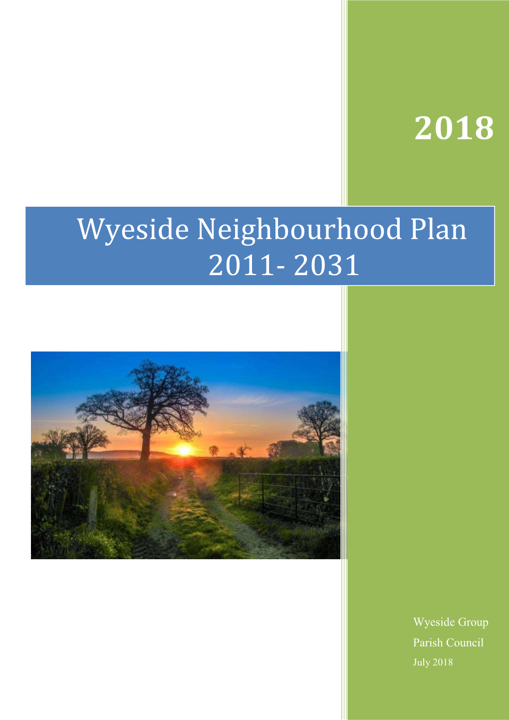 Wyeside Neighbourhood Plan 2011- 2031