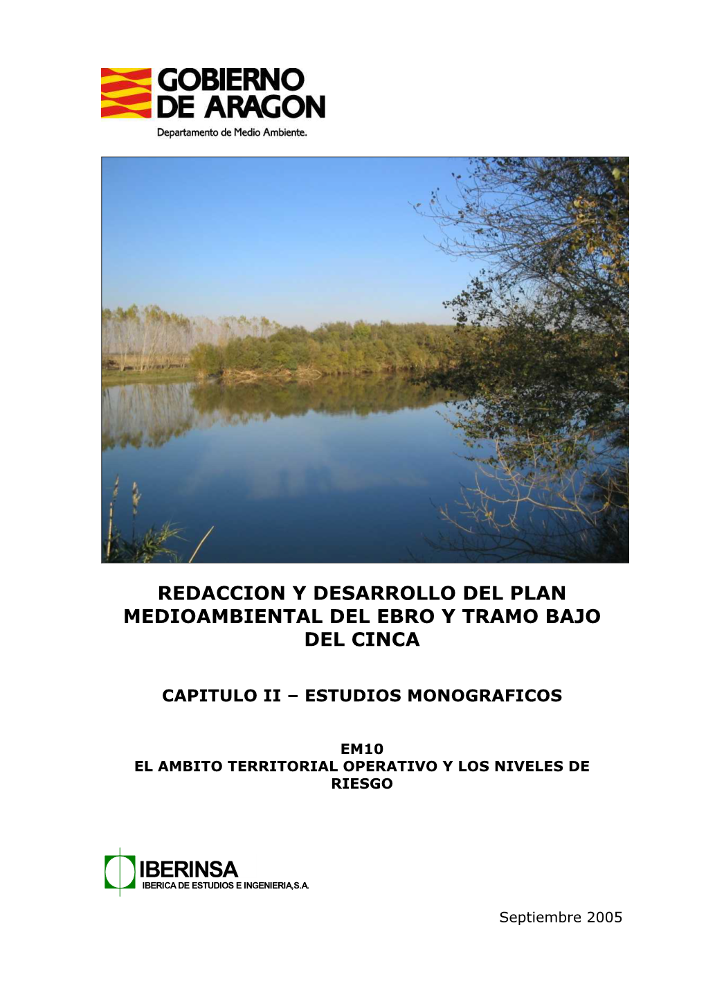 Plan Medioambiental Del Ebro. Tomo 10