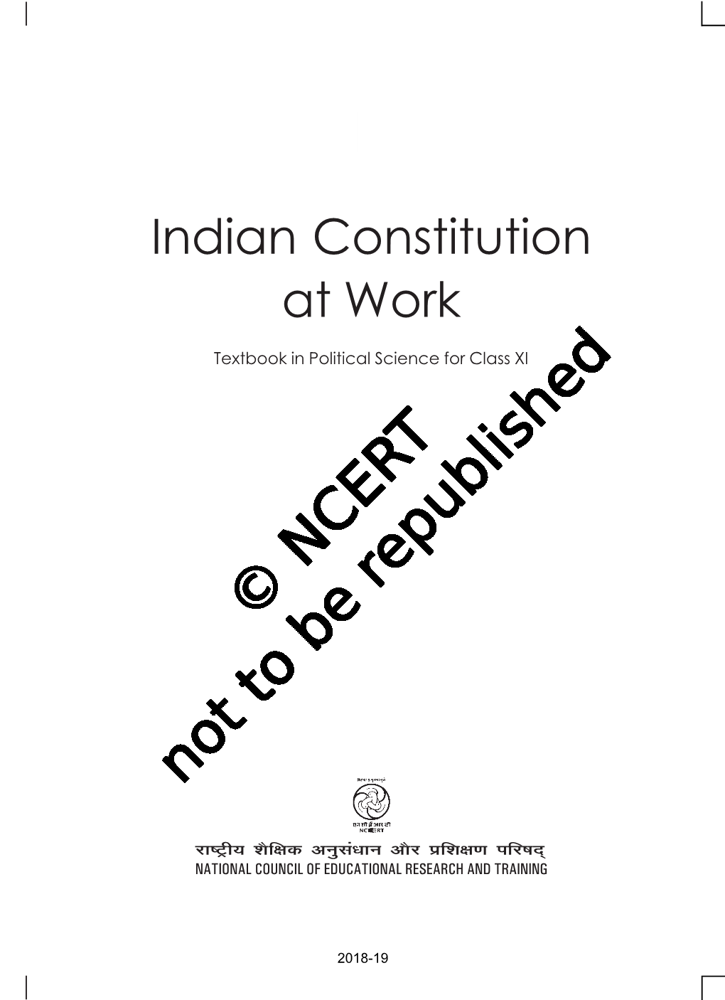 Indian Constitution at Work