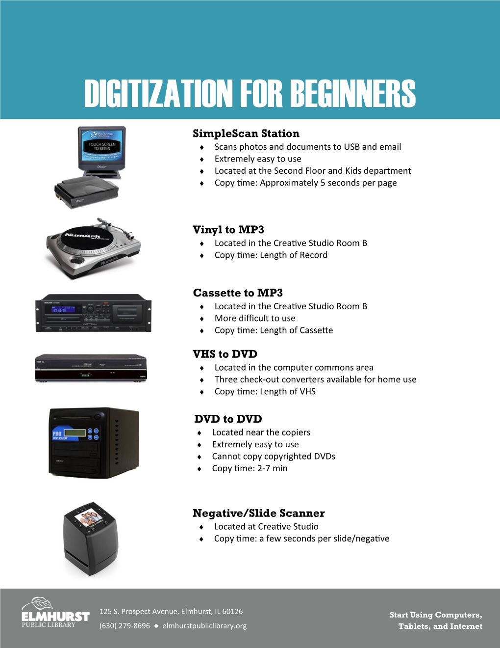 Digitization for Beginners Handout