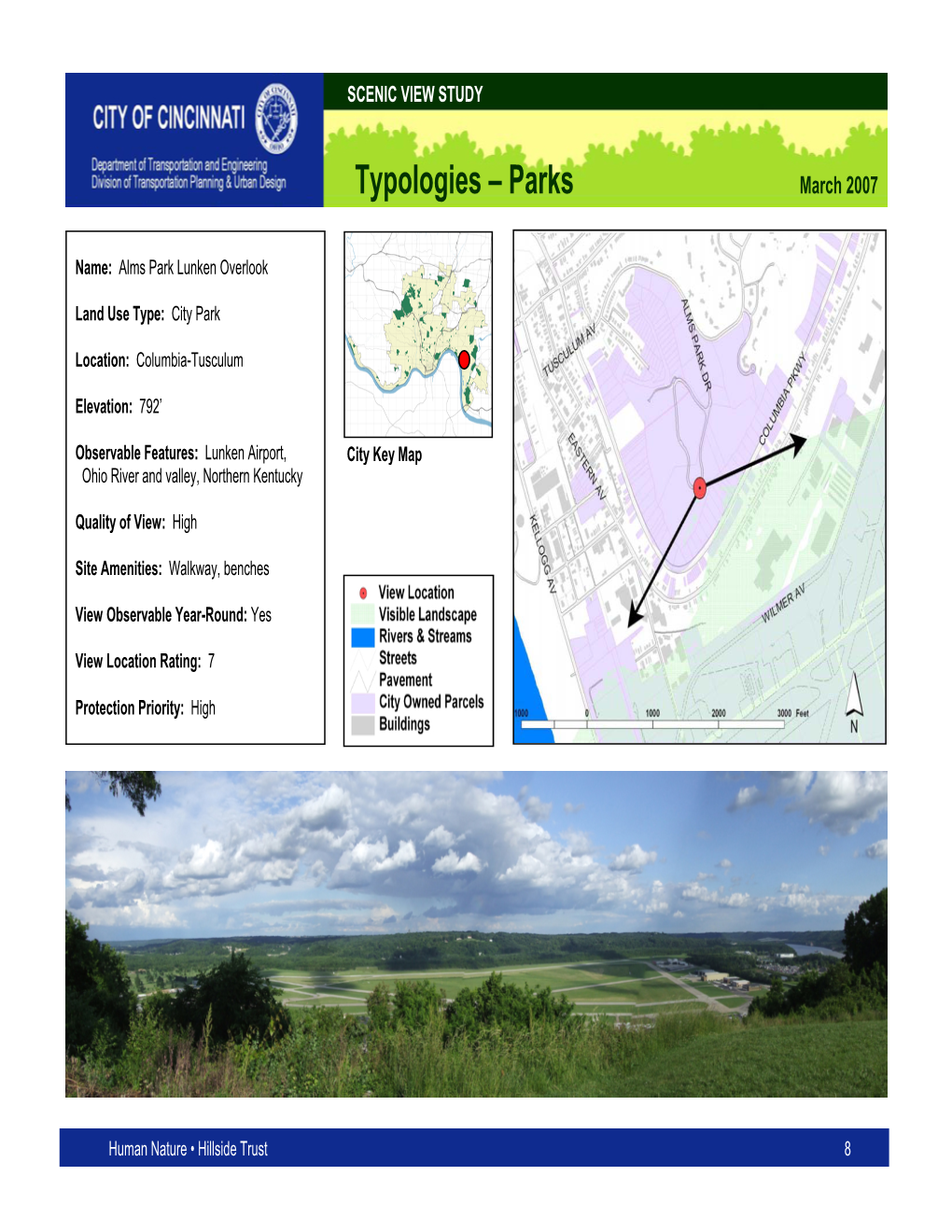 City of Cincinnati Scenic View Report