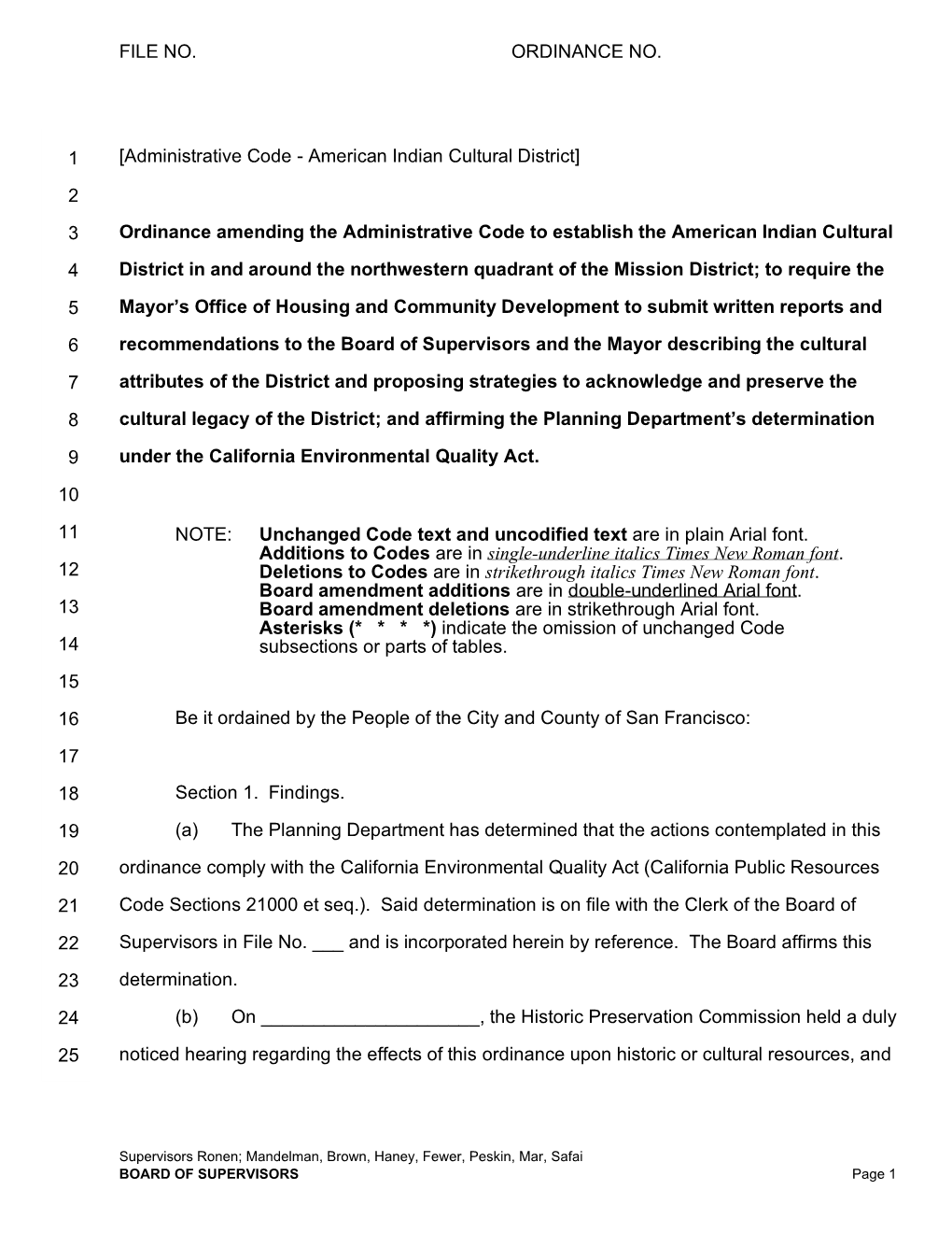 American Indian Cultural District Draft Ordinance 2020