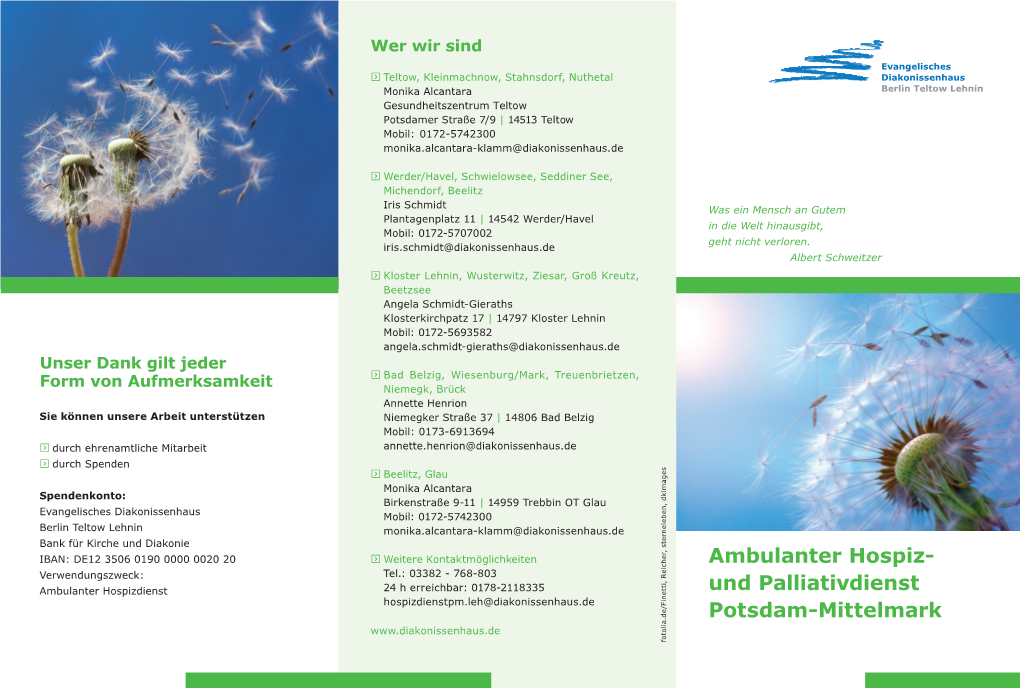 Ambulanter Hospiz- Und Palliativdienst Potsdam-Mittelmark