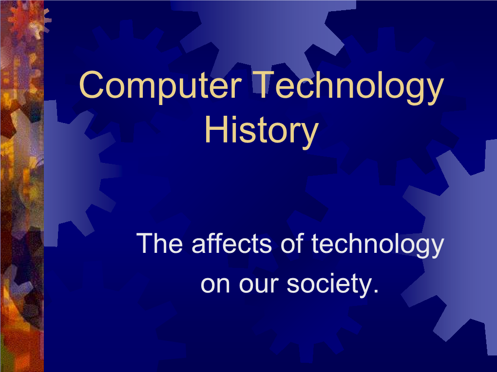 Computer Technology History