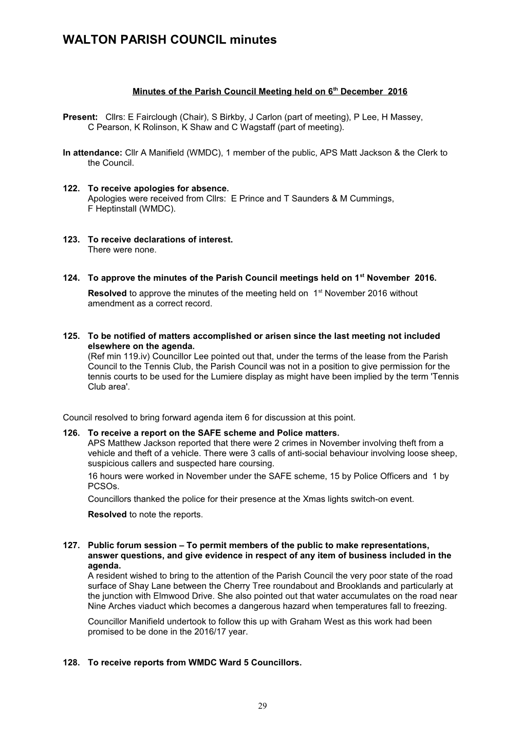 Walton Parish Council s1