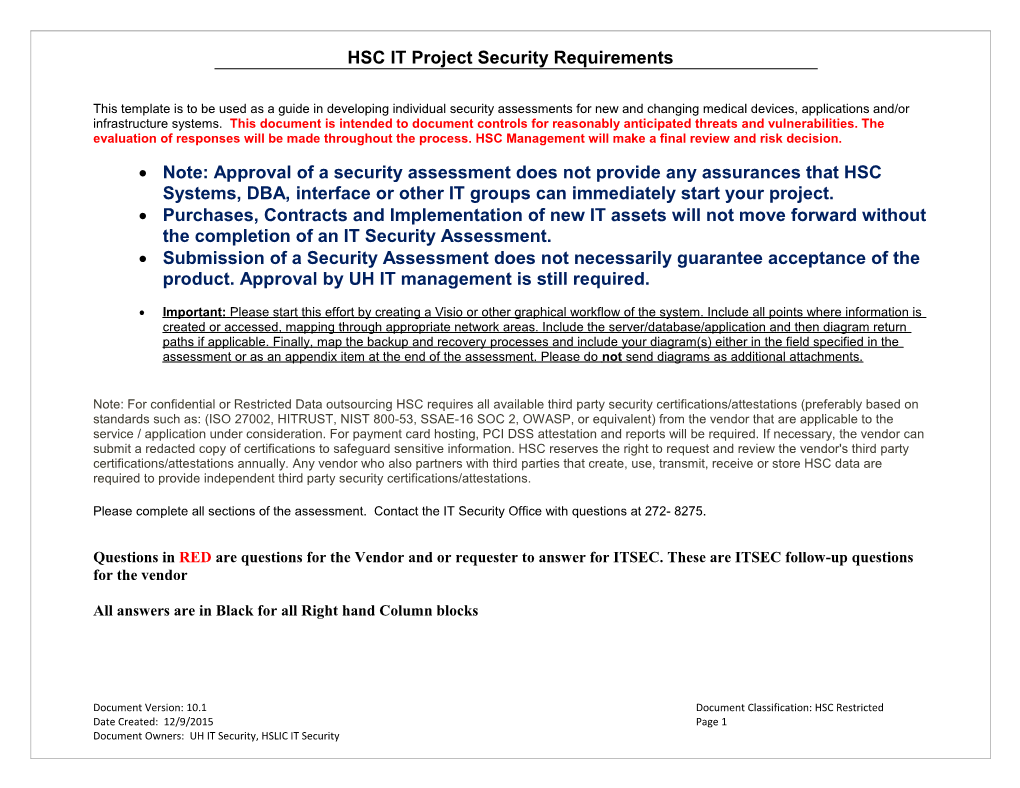 Information System Security Plan s1