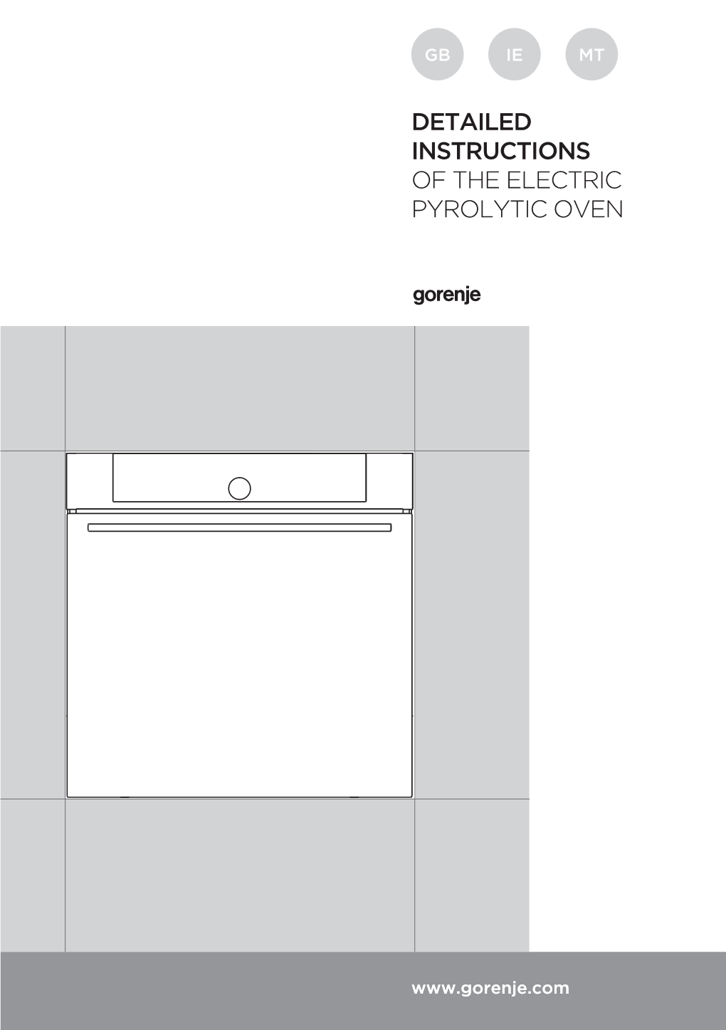 Detailed Instructions of the Electric Pyrolytic Oven