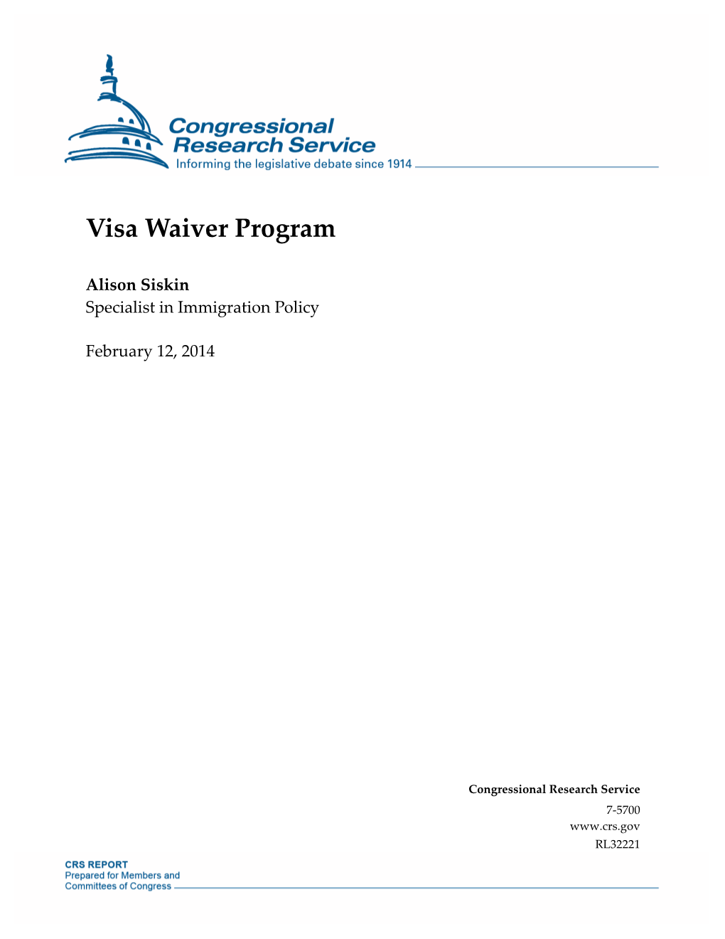 Visa Waiver Program