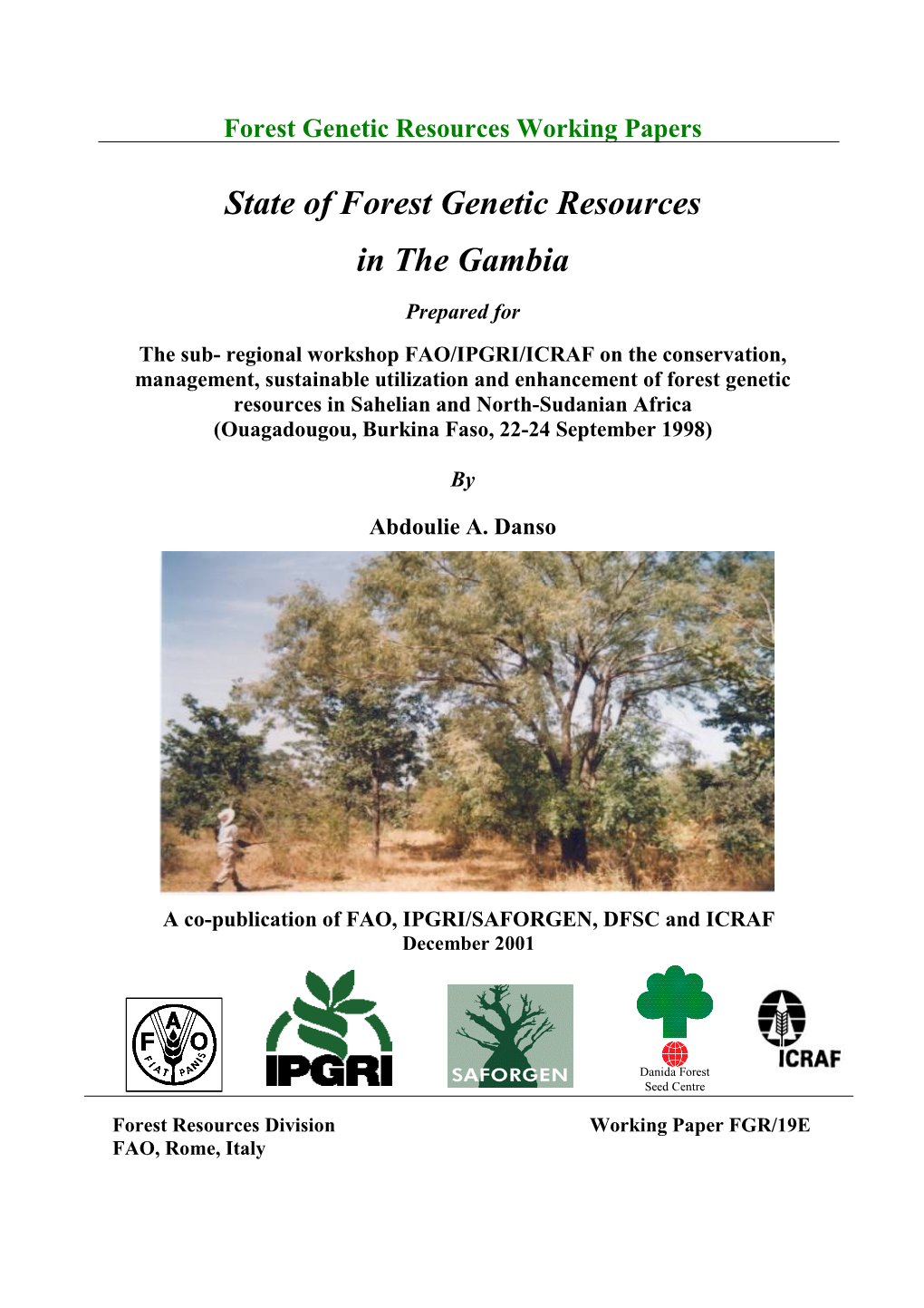 State of Forest Genetic Resources in the Gambia