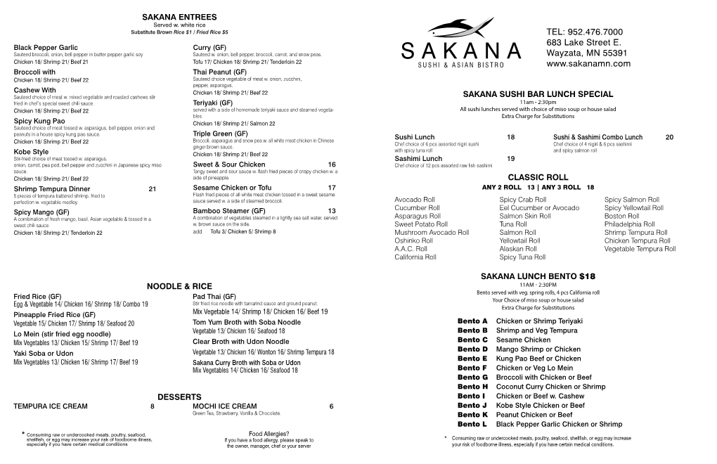 Sakana Sushi & Asian Bistro