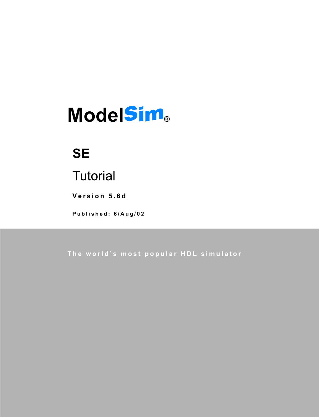 Modelsim SE Tutorial T-3