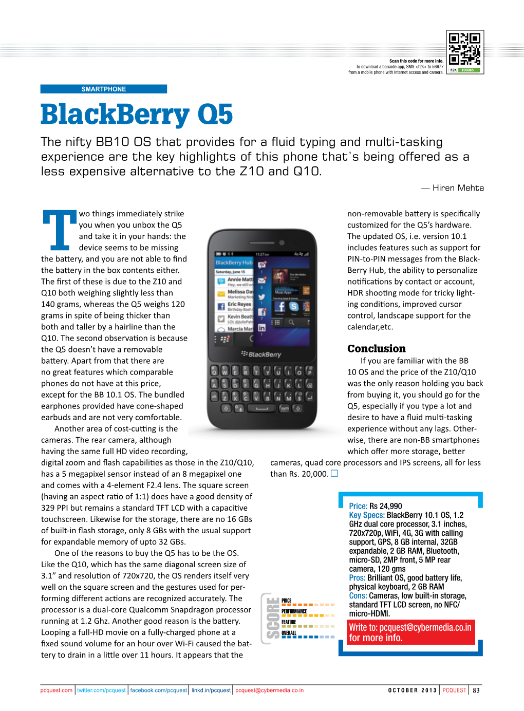 Blackberry Q5