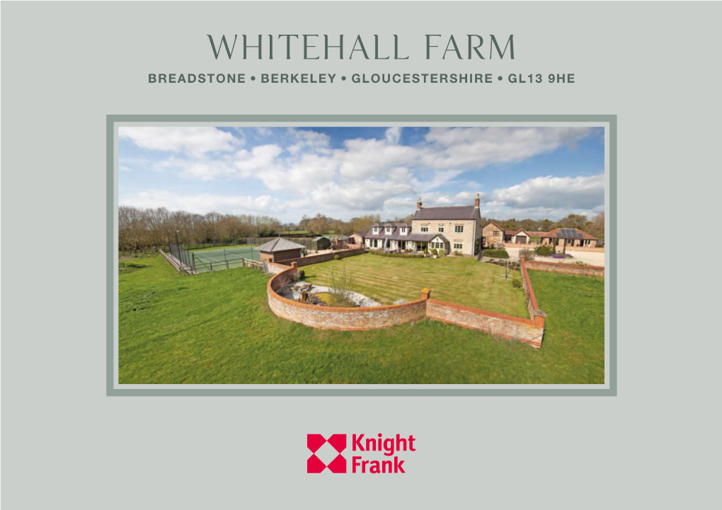 WHITEHALL FARM A4 12Pp.Indd